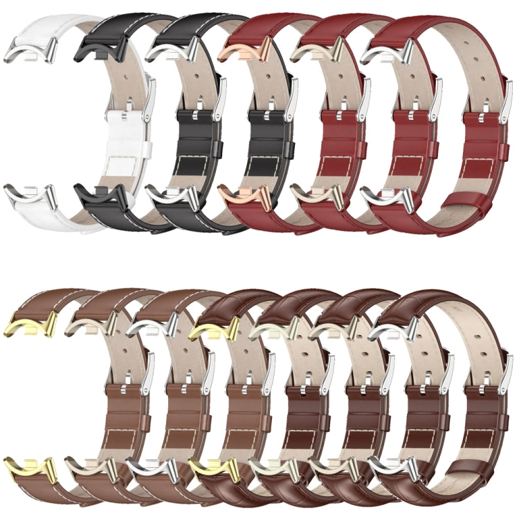 Cinturino per orologio in vera pelle Mijobs, For Xiaomi Smart Band 10 / 9 / 8