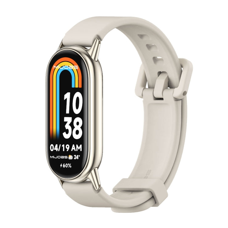 Cinturino per orologio traspirante in silicone Mijobs, For Xiaomi Smart Band 10 / 9 / 8