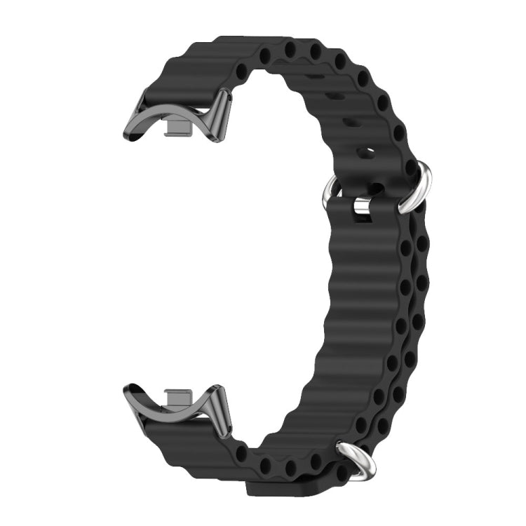 Cinturino per orologio traspirante in silicone marino Mijobs, For Xiaomi Smart Band 10 / 9 / 8