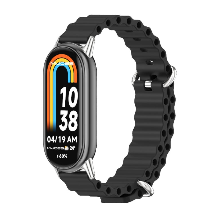 Cinturino per orologio traspirante in silicone marino Mijobs, For Xiaomi Smart Band 10 / 9 / 8