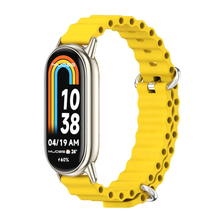 Cinturino per orologio traspirante in silicone marino Mijobs, For Xiaomi Smart Band 10 / 9 / 8