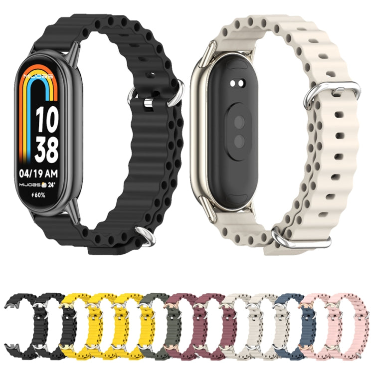 Cinturino per orologio traspirante in silicone marino Mijobs, For Xiaomi Smart Band 10 / 9 / 8