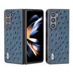 Custodia in pelle con texture di struzzo per Samsung Galaxy Z Fli