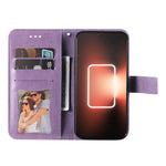 Custodia per telefono in pelle goffrata con fiori a 7 petali, For Realme GT Neo 5 5G / GT3, For Realme C55