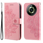 Custodia per telefono in pelle goffrata con fiori a 7 petali, For Realme C67 / 11 5G Taiwan Version, For Realme 11 4G Global, For Realme C53 / Narzo N53, For Realme 11