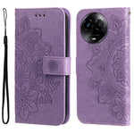 Custodia per telefono in pelle goffrata con fiori a 7 petali, For Realme C67 / 11 5G Taiwan Version, For Realme 11 4G Global, For Realme C53 / Narzo N53, For Realme 11