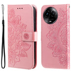 Custodia per telefono in pelle goffrata con fiori a 7 petali, For Realme C67 / 11 5G Taiwan Version, For Realme 11 4G Global, For Realme C53 / Narzo N53, For Realme 11