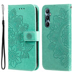 Custodia per telefono in pelle goffrata con fiori a 7 petali, For Realme 11 Pro / 11 Pro+, For Realme C65 4G, For Realme GT Neo 5 5G / GT3, For Realme C55