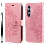 Custodia per telefono in pelle goffrata con fiori a 7 petali, For Realme 11 Pro / 11 Pro+, For Realme C65 4G, For Realme GT Neo 5 5G / GT3, For Realme C55