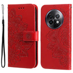 Custodia per telefono in pelle goffrata con fiori a 7 petali, For Realme 13+, For Realme 13 Pro / 13 Pro+ / P1 Pro Global, For Realme GT 6 / GT Neo6 SE, For Realme C63 / C61  / Note 60