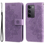 Custodia per telefono in pelle goffrata con fiori a 7 petali, For Realme 15T 5G, For Realme Narzo 80 Lite 4G / C71 India, For Realme 15 5G / Realme 15 Pro 5G, For Realme C71 4G / C75 4G / 5G / 14x