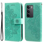 Custodia per telefono in pelle goffrata con fiori a 7 petali, For Realme 15T 5G, For Realme Narzo 80 Lite 4G / C71 India, For Realme 15 5G / Realme 15 Pro 5G, For Realme C71 4G / C75 4G / 5G / 14x