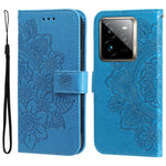 Custodia per telefono in pelle goffrata con fiori a 7 petali, For Realme 14 Global, For Realme 14 Pro+ Global, For Realme 14 Pro Global, For Realme GT 7 Pro