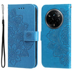 Custodia per telefono in pelle goffrata con fiori a 7 petali, For Realme 14 Global, For Realme 14 Pro+ Global, For Realme 14 Pro Global, For Realme GT 7 Pro