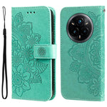 Custodia per telefono in pelle goffrata con fiori a 7 petali, For Realme 14 Global, For Realme 14 Pro+ Global, For Realme 14 Pro Global, For Realme GT 7 Pro