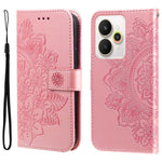 Custodia per telefono in pelle goffrata con fiori a 7 petali, For Realme 15T 5G, For Realme Narzo 80 Lite 4G / C71 India, For Realme 15 5G / Realme 15 Pro 5G, For Realme C71 4G / C75 4G / 5G / 14x