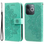 Custodia per telefono in pelle goffrata con fiori a 7 petali, For Realme 15T 5G, For Realme Narzo 80 Lite 4G / C71 India, For Realme 15 5G / Realme 15 Pro 5G, For Realme C71 4G / C75 4G / 5G / 14x