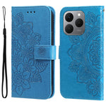 Custodia per telefono in pelle goffrata con fiori a 7 petali, For Realme 15T 5G, For Realme Narzo 80 Lite 4G / C71 India, For Realme 15 5G / Realme 15 Pro 5G, For Realme C71 4G / C75 4G / 5G / 14x