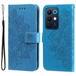 Custodia per telefono in pelle goffrata con fiori a 7 petali, For Realme 16 Pro+ 5G, For Realme 16 Pro 5G, For Realme 15x 5G India / Realme C85 5G, For Realme C85 Pro 4G