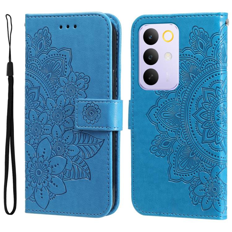 Custodia per telefono in pelle goffrata con fiori a 7 petali, For Realme 16 Pro+ 5G, For Realme 16 Pro 5G, For Realme 15x 5G India / Realme C85 5G, For Realme C85 Pro 4G