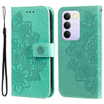 Custodia per telefono in pelle goffrata con fiori a 7 petali, For Realme 16 Pro+ 5G, For Realme 16 Pro 5G, For Realme 15x 5G India / Realme C85 5G, For Realme C85 Pro 4G
