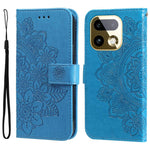 Custodia per telefono in pelle goffrata con fiori a 7 petali, For Realme 16 Pro+ 5G, For Realme 16 Pro 5G, For Realme 15x 5G India / Realme C85 5G, For Realme C85 Pro 4G