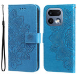 Custodia per telefono in pelle goffrata con fiori a 7 petali, For Realme 16 Pro+ 5G, For Realme 16 Pro 5G, For Realme 15x 5G India / Realme C85 5G, For Realme C85 Pro 4G
