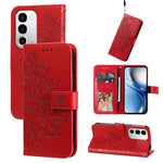 Custodia in pelle goffrata con fiori a 7 petali per Realme 16 Pro+ 5G