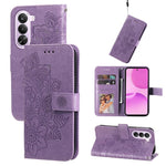 Custodia in pelle goffrata con fiori a 7 petali per Realme 16 Pro+ 5G