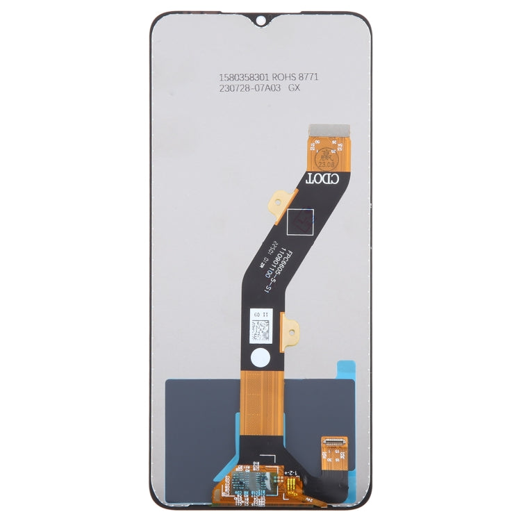 Schermo LCD OEM per assemblaggio completo di digitalizzatore, For Tecno Spark Go 2023, For Tecno Pop 7 Pro / Itel P40 BF7