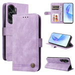 Custodia per telefono in pelle con bottone in metallo con albero della vita Skin Feel, For Honor Play 50 Plus, For Honor X6a, For Honor X50i 5G