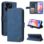 Custodia per telefono in pelle con bottone in metallo con albero della vita Skin Feel, For Honor Play 50 Plus, For Honor X6a, For Honor X50i 5G