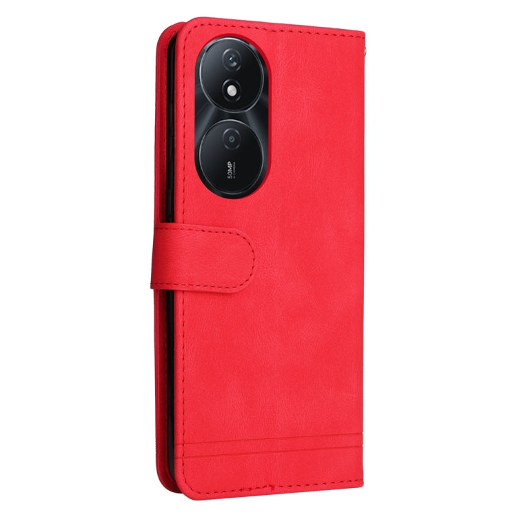 Custodia per telefono in pelle con bottone in metallo con albero della vita Skin Feel, For Honor Play 50 Plus, For Honor X6a, For Honor X50i 5G