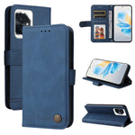 Custodia per telefono in pelle con bottone in metallo con albero della vita Skin Feel, For Honor 90 GT, For Honor 100 Pro, For Honor 100, For Honor X50i+