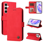 Custodia per telefono in pelle con bottone in metallo con albero della vita Skin Feel, For Honor 90 GT, For Honor 100 Pro, For Honor 100, For Honor X50i+