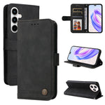 Custodia per telefono in pelle con bottone in metallo con albero della vita Skin Feel, For Honor 90 GT, For Honor 100 Pro, For Honor 100, For Honor X50i+