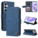 Custodia per telefono in pelle con bottone in metallo con albero della vita Skin Feel, For Honor 90 GT, For Honor 100 Pro, For Honor 100, For Honor X50i+