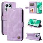 Custodia per telefono in pelle con bottone in metallo con albero della vita Skin Feel, For Honor 200 Pro, For Honor 200 Lite Global, For Honor Magic6 Pro, For Honor X8b