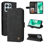 Custodia per telefono in pelle con bottone in metallo con albero della vita Skin Feel, For Honor 200 Pro, For Honor 200 Lite Global, For Honor Magic6 Pro, For Honor X8b