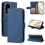 Custodia per telefono in pelle con bottone in metallo con albero della vita Skin Feel, For Honor 200 Pro, For Honor 200 Lite Global, For Honor Magic6 Pro, For Honor X8b