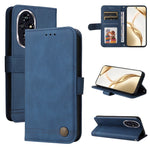 Custodia per telefono in pelle con bottone in metallo con albero della vita Skin Feel, For Honor Magic7, For Honor X60i, For Honor Play 60 Plus, For Honor 200
