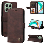 Custodia per telefono in pelle con bottone in metallo con albero della vita Skin Feel, For Honor X5c Plus, For Honor X70 5G, For Honor X6b 4G / X6c 4G / X5b / X5b Plus, For Honor Play 60