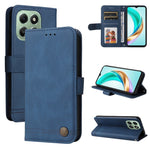 Custodia per telefono in pelle con bottone in metallo con albero della vita Skin Feel, For Honor X5c Plus, For Honor X70 5G, For Honor X6b 4G / X6c 4G / X5b / X5b Plus, For Honor Play 60