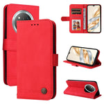 Custodia per telefono in pelle con bottone in metallo con albero della vita Skin Feel, For Honor 300 Pro, For Honor 300, For Honor X9c / Magic7 Lite, For Honor Magic7 Pro