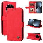 Custodia per telefono in pelle con bottone in metallo con albero della vita Skin Feel, For Honor Magic7, For Honor X60i, For Honor Play 60 Plus, For Honor 200
