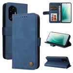 Custodia per telefono in pelle con bottone in metallo con albero della vita Skin Feel, For Honor 300 Pro, For Honor 300, For Honor X9c / Magic7 Lite, For Honor Magic7 Pro