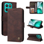 Custodia per telefono in pelle con bottone in metallo con albero della vita Skin Feel, For Honor 400 Lite Global, For Honor 400 Global 156.5mm, For Honor X8c 4G, For Honor 300 Ultra