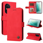 Custodia per telefono in pelle con bottone in metallo con albero della vita Skin Feel, For Honor 400 Lite Global, For Honor 400 Global 156.5mm, For Honor X8c 4G, For Honor 300 Ultra
