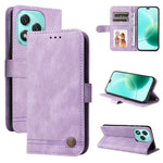 Custodia per telefono in pelle con bottone in metallo con albero della vita Skin Feel, For Honor 400 Lite Global, For Honor 400 Global 156.5mm, For Honor X8c 4G, For Honor 300 Ultra