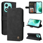Custodia per telefono in pelle con bottone in metallo con albero della vita Skin Feel, For Honor 400 Lite Global, For Honor 400 Global 156.5mm, For Honor X8c 4G, For Honor 300 Ultra